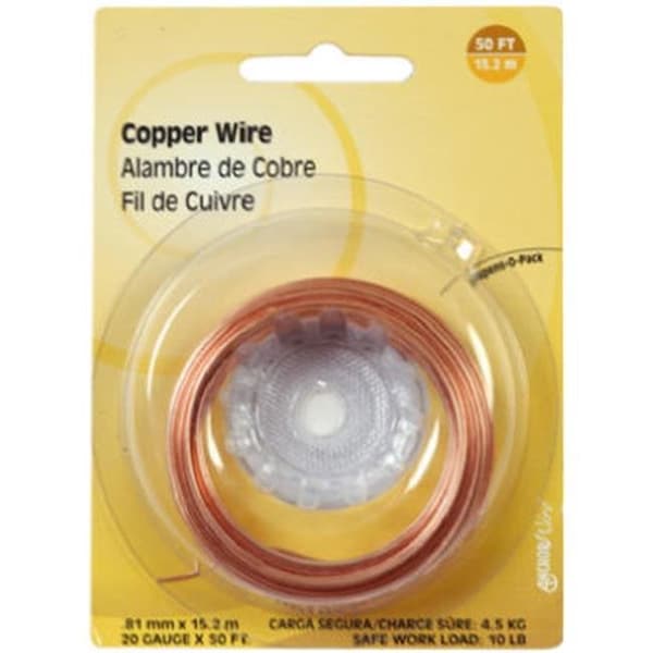 Hillman Fasteners 123129 75 in. 22 Gauge Copper Wire